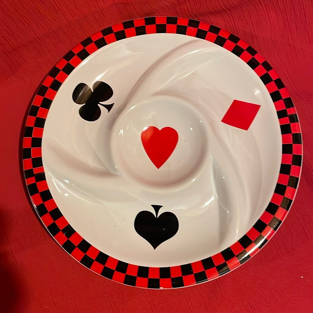 “Alco” Ceramic Chip n Dip Plate